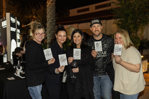 Finished caricature keepsake with event branding